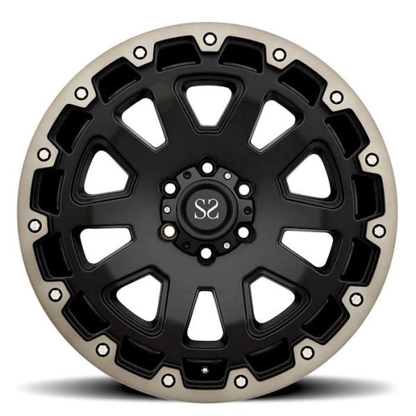 Buy cheap 20 22 24 Inch Forged Off Road Wheels PCD 5 X 127 6 X 139.7 5 X 150 6 X135 Black Machined from wholesalers