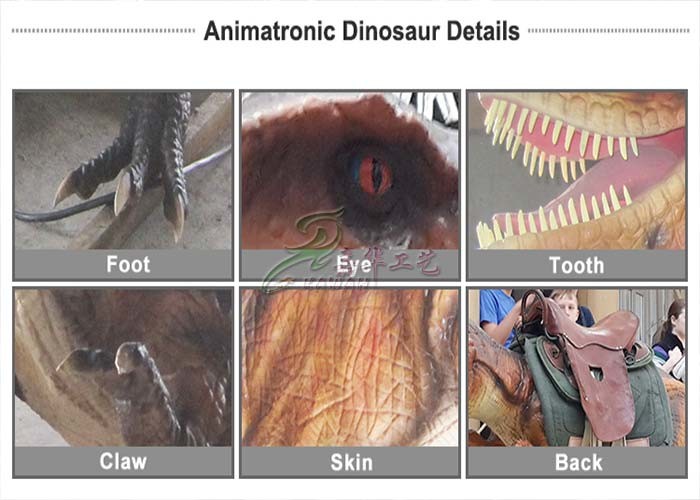 Kids Coin Operated Animatronic Dinosaur Ride For Shopping Mall Promotion