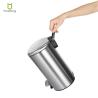 Buy cheap Oval Indoor Room Waste Bin Stainless Steel Big Capacity Rolling Cover Type Pedal Trash Can for Bathroom Household from wholesalers