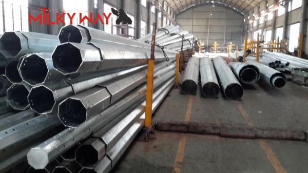 Buy cheap Hot Rolled Coil Steel Utility Poles Q460 ASTM573 GR65 GR50 SS400 SS490 To ST52 For Electricity Distribution from wholesalers