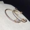Buy cheap Women'S High End Custom Jewelry Nail Earrings 18k White Gold With Diamond from wholesalers