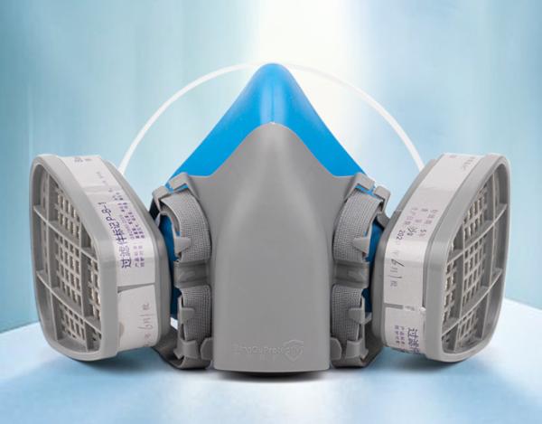 Buy cheap PC material Lightweight Half Face Mask With Two Filters Economic Easy Wear from wholesalers