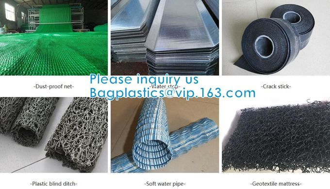 Fiber Geogrid For Road Building Construction Fiberglass Biaxial Geogrid With Nonwoven Geotextile Soil Stabilization