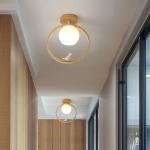 Nordic Wood Ceiling Lamp for Hallway Entrance Balcony Corridor Hallyway ceiling