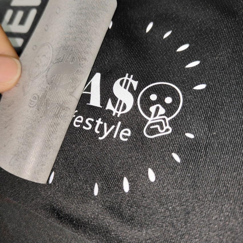 Sportswear Heat Transfer Iron On Reflective Logo Custom Reflective Labels For Clothing