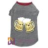 Buy cheap Rubber Print Beer Glass Elasticity Greyhound Tee Shirt For Dogs from wholesalers