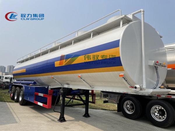 Buy cheap SGS 3 Axle 40000L Q235 Steel Fuel Tanker Semi Trailer from wholesalers