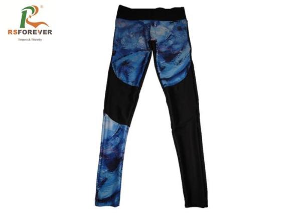 Buy cheap Colorful Printed Womens Sports Leggings Customized Material For Running from wholesalers