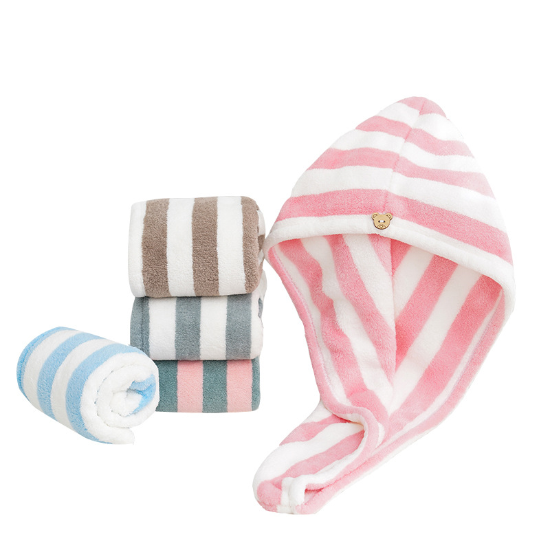 Highly Absorbent Microfiber Hair Drying Turban for Quick Dry Curly Long Thick Hair