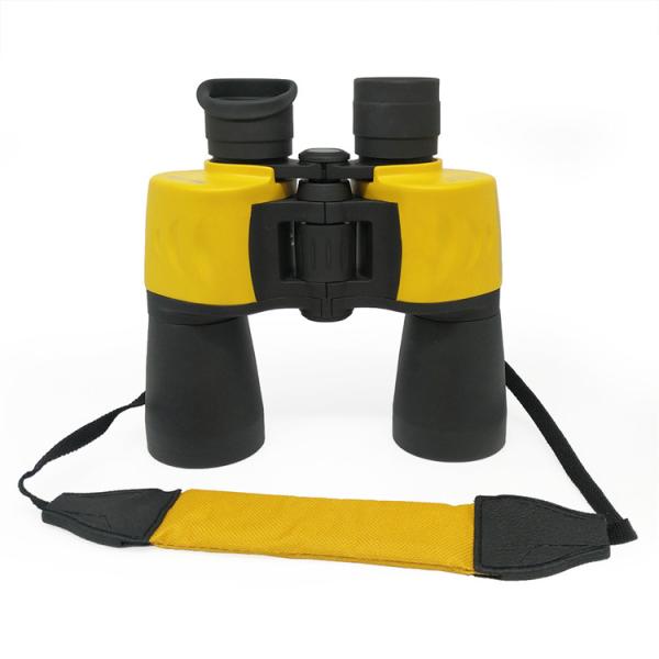 Buy cheap Yellow Waterproof Porro Bak4 Prism 12x50 Birding Binoculars With Neck Strap from wholesalers