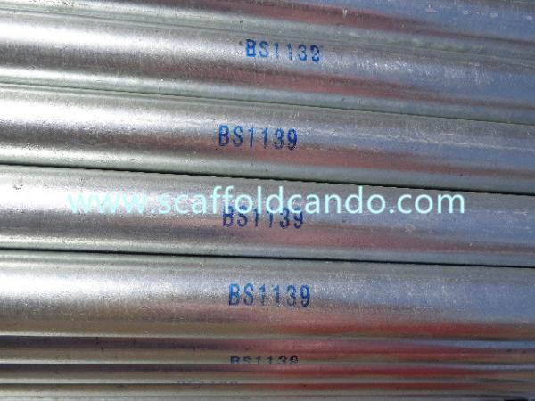 48MM OD tube, hot dip galvanized, black, painted scaffolding steel pipe for
