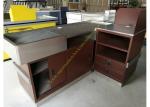 Stainless Steel Supermarket Checkout Counter / Store Non Electric Cashier Desk
