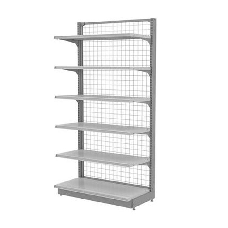 Grid Panel Wire Metal Retail Store Display Shelves For Supermarket Gondola Store Shelf