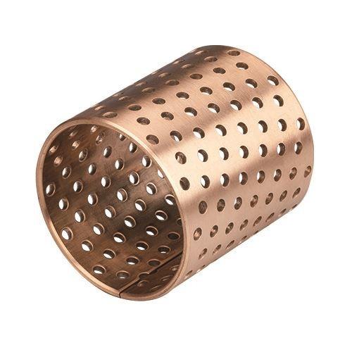 Buy cheap CuSn8 Oil Shaft Diameter Wrapped Bronze Sleeve Bushings Lubrication Pockets from wholesalers