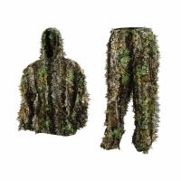 Buy cheap Polyester Woodland Camouflage Ghillie Suit Outdoor Snap 3D Leaf Suits product