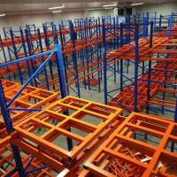 Buy cheap Warehouse Push Back Racking System Customized Pushback Racking System product