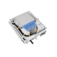 Buy cheap IP65 8 cores Wall Pole Mounting indoor Fiber optic distribution box 225*220*65mm product