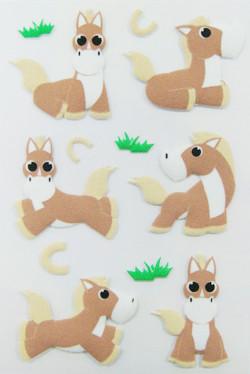 Buy cheap Personalized Farm Animal Stickers , Promo Horse Shape Small 3d Stickers from wholesalers