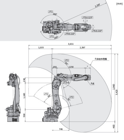 Manufacturing Robots Kawasaki BX165L Waterproof Is Widely In Assembly