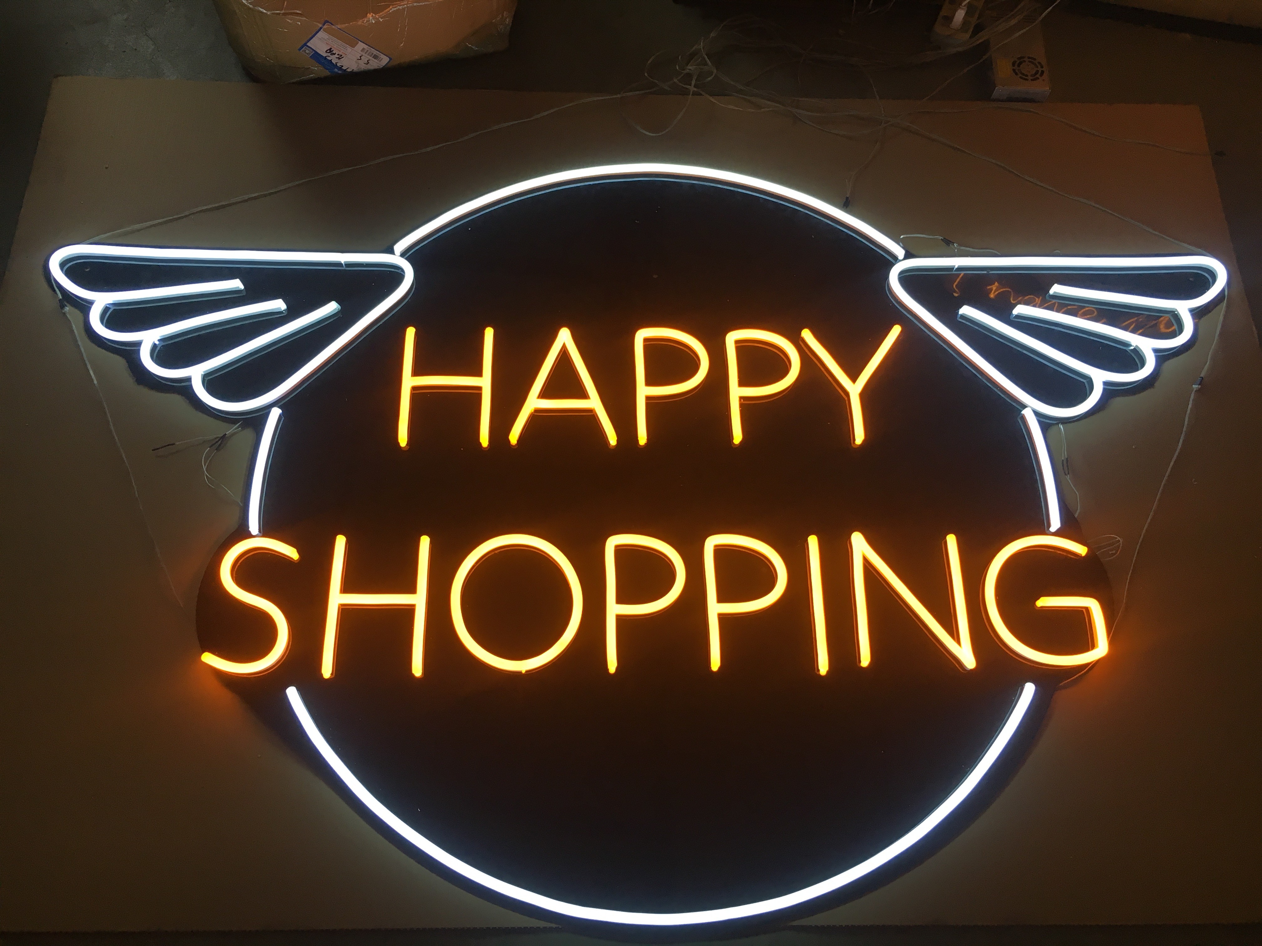 Acrylic 200cm 12VDC Lightning Led Neon Signs RoHS For Bar