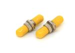 Sleeve ST Simplex Fiber Optic Adapter Connector with Red Yellow Black Cap