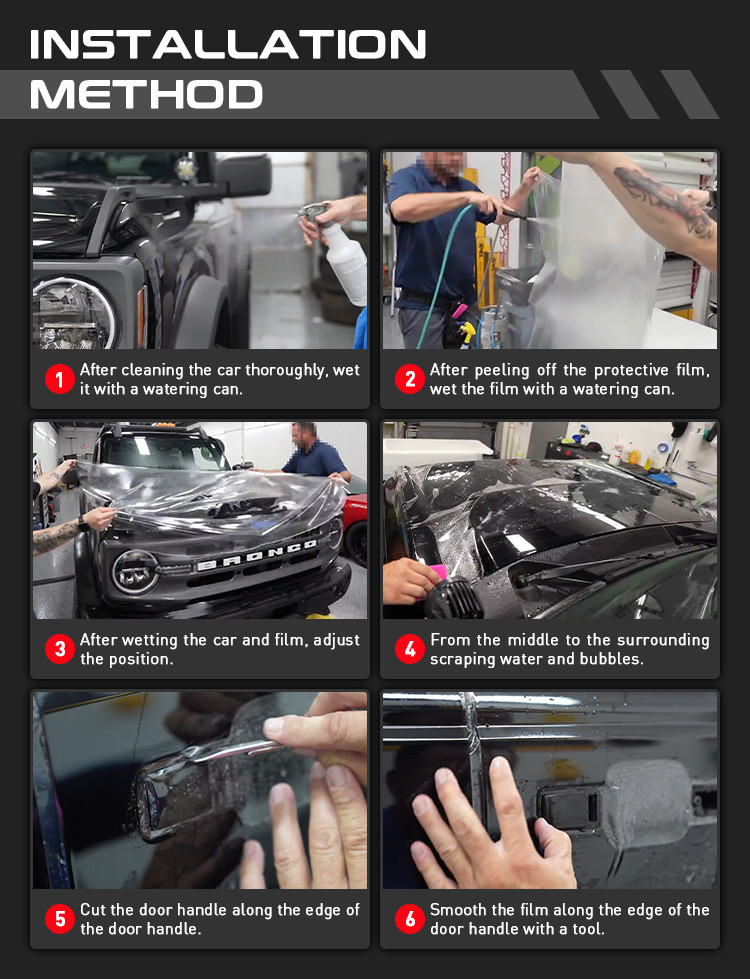 Heat Repair Color Change Glossy Matt TPU Color Paint Protection Film
