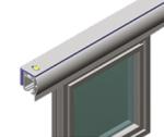 Anodic Oxidation Aluminum Extrusion Profiles Door Frame Guide 8 - 2040B