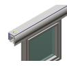 Buy cheap Anodic Oxidation Aluminum Extrusion Profiles Door Frame Guide 8 - 2040B from wholesalers