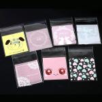 Custom Printed Lovely Clear Cookie Candy Gift Packaging Bags OPP Plastic Self