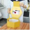 Buy cheap Professional Customization Golden Hexagon Video Packaging Box 7 Inch LCD Display Gift Box For Ring Flower Promotional from wholesalers