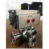 Buy cheap 3 position valve actuator pneumatic 3 way ball valve with pneumatic actuator from wholesalers