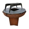 Buy cheap Goanna Base Corten Steel BBQ Grill Fire Pit And Grill Ring Cooking from wholesalers
