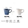 Buy cheap Classic Dad Mug Fathers Day Gift Ceramic Mug Nordic Porcelain Cup Dark Blue Mugs V-Shape Porcelain White from wholesalers