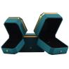 Buy cheap Dark Green Upscale Octagonal Faux Leather Luxury Box Gold Trim Jewelry Packaging from wholesalers