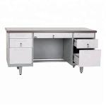 Knocked Down Waterproof Powder Coated Steel Computer Desk
