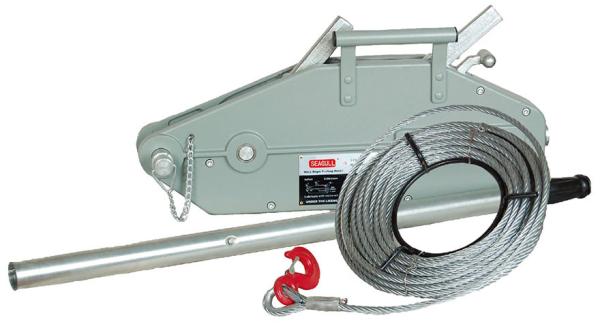 Buy cheap Aluminium Hand Lifting Winch 800kg - 5400kg Wire Rope Pulling Hoist CE/GS certified from wholesalers