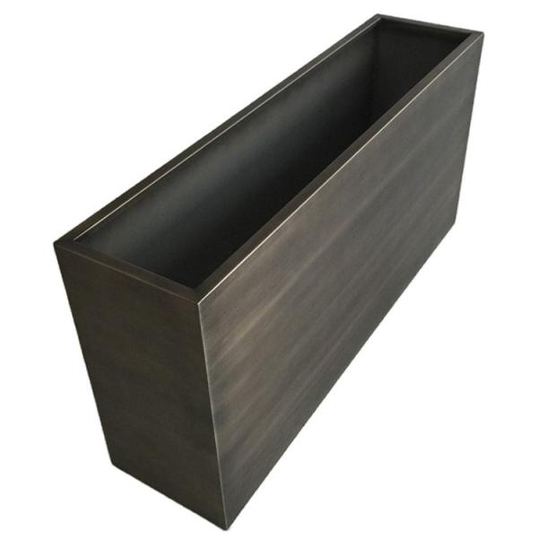 Buy cheap Handmade metal crafts longwy style flower pot planter box from wholesalers