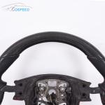 12k Plain Weave Porsche Carbon Fiber Steering Wheel Leather ODM With LED