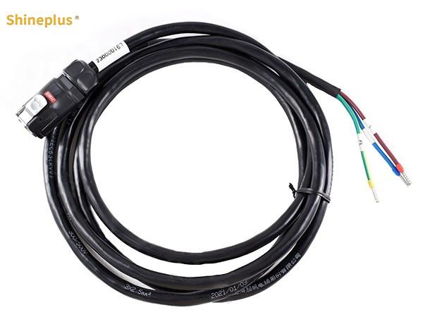 RVV 500V 6MM² PVC Bare Copper Aviation Plug Industrial Wire Harness For Laser