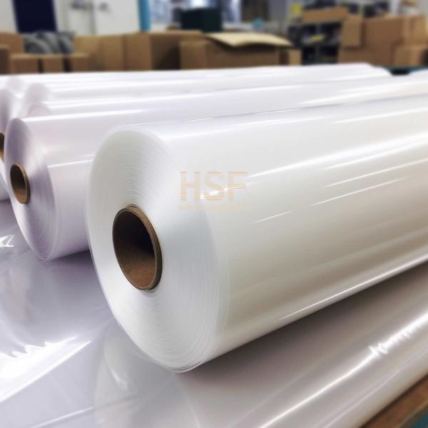 Buy cheap 120uM Translucent White Silicone Release Film Silicone UV Cured PE Protective Films from wholesalers