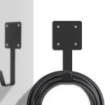 IEC62196 Type 2 EV Plug Holder Black Steel With Cable Management