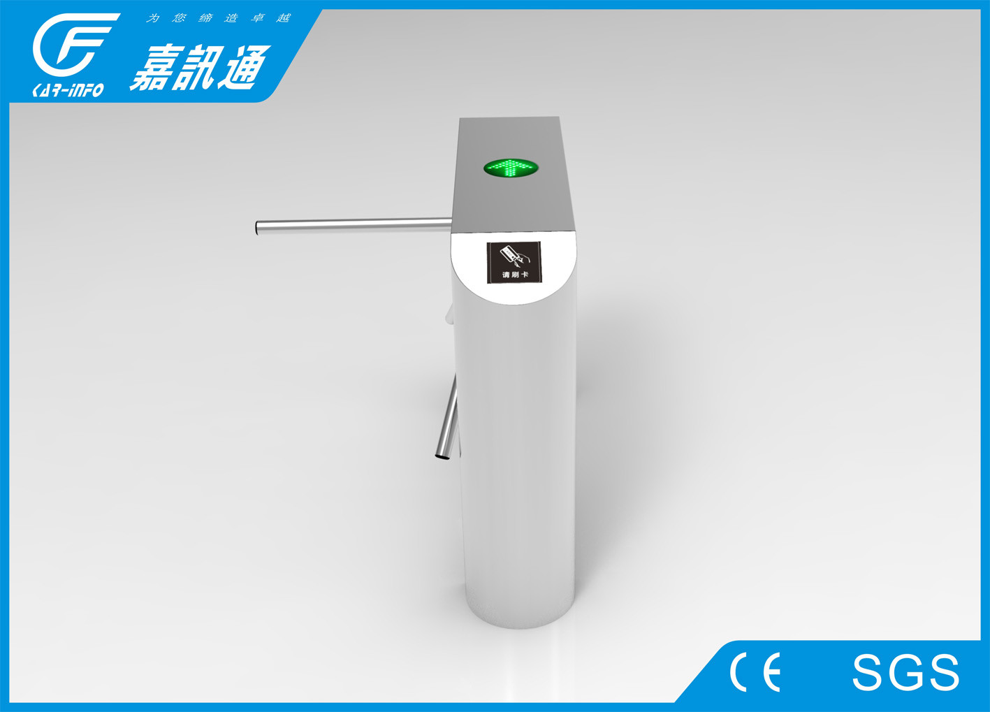 Tripod Turnstile Gate Coin Operated Turnstile For Tourist Spot Access Control
