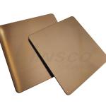 Satin Red Copper Hairline Stainless Steel Sheet 316l Finished AFP Ornamental New