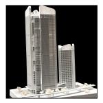 Buy cheap Twin Skyscrapers Architectural Scale Model Integrated Urban Model Architecture from wholesalers