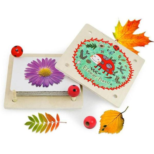 Nature Crafts Flower Press Kit Leaf Press Art Kit Wooden Box Age 2 To 4 Years