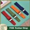 Buy cheap Sport FKM Rubber Watch Strap 22mm Quick Release Skin Friendly Band from wholesalers