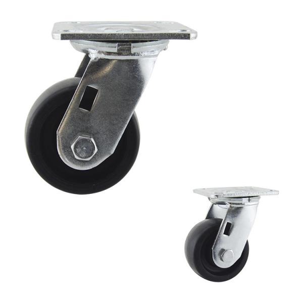 Buy cheap 4 Inch Black Solid PP Wheel Swivel Plate Heavy Duty Casters from wholesalers
