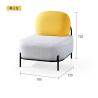 Buy cheap Single Table Fabric Reception Room Wood sofa 76*76*72cm from wholesalers