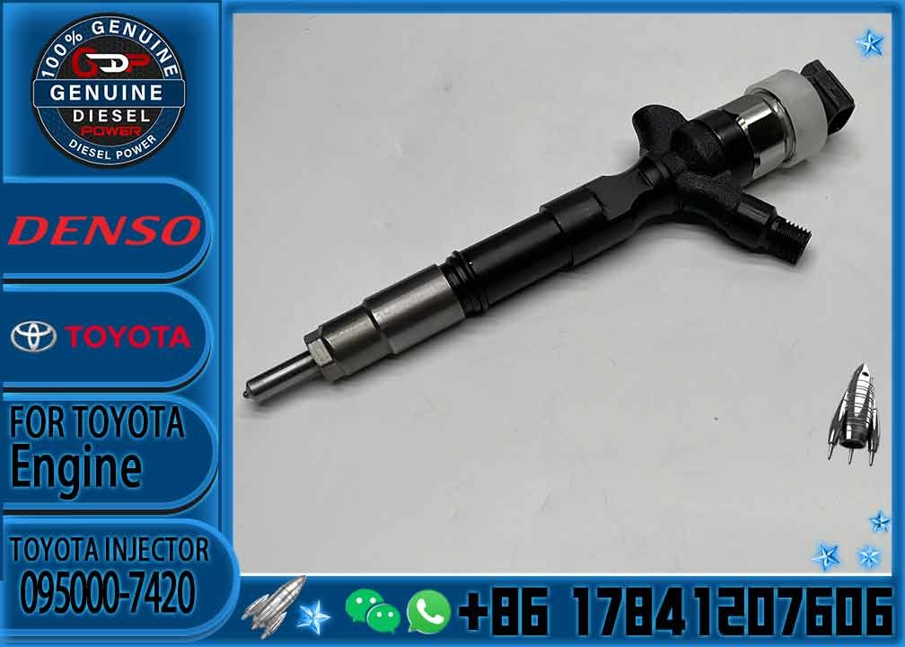 Huida genuine and OEM Fuel Diesel Common Rail Injector 23670-30250 095000-7420 for Toyota Hiace 2.5 D-4D 2KD-FTV