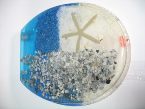 Buy cheap sea star shell poly resin toilet seat from wholesalers
